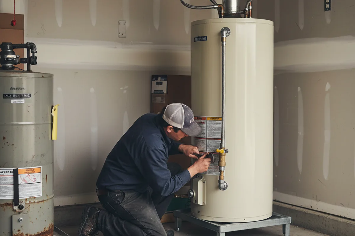 Water heater and shutoff valve replacement in Cumming
